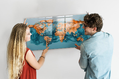 Pizarra magnética de pared con rotulador Un mundo interactivo con fotos personales