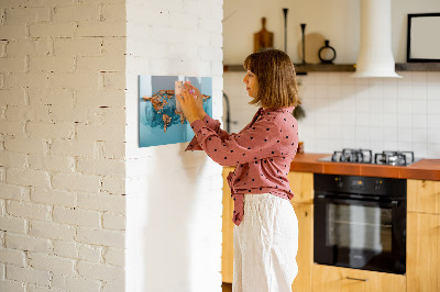 Pizarra magnética de pared con rotulador Un mundo interactivo con fotos personales