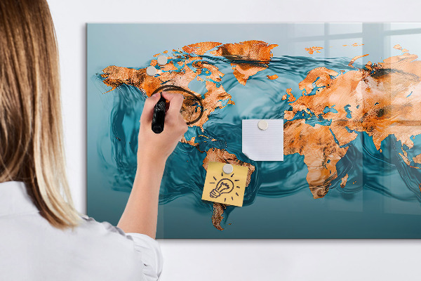 Pizarra magnética de pared con rotulador Un mundo interactivo con fotos personales