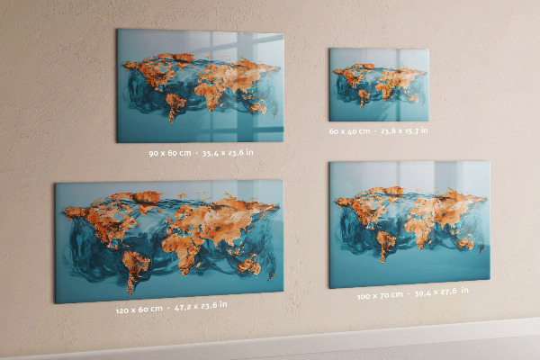 Pizarra magnética de pared con rotulador Un mundo interactivo con fotos personales