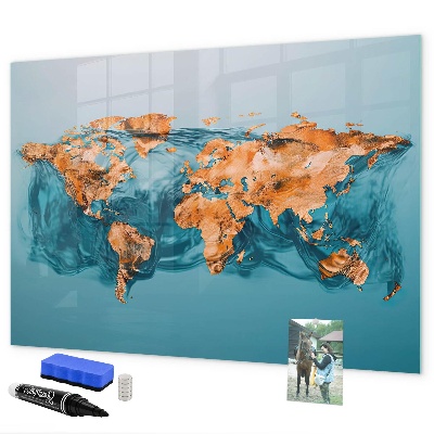 Pizarra magnética de pared con rotulador Un mundo interactivo con fotos personales