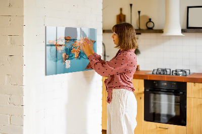 Pizarra magnética de pared con rotulador Un mundo interactivo con fotos personales