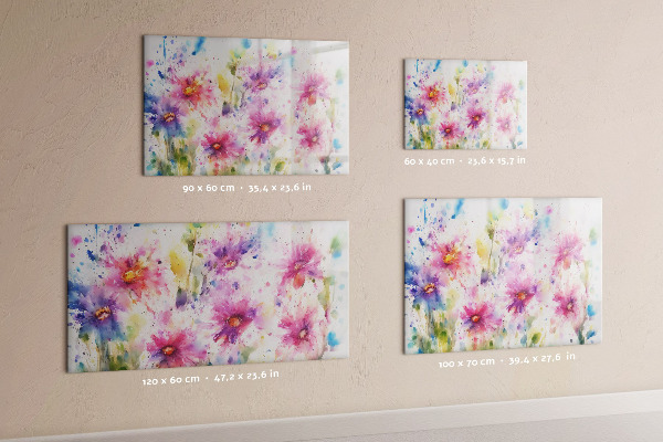 Pizarra magnética de pared con rotulador Un tablero colorido para fotos y notas.