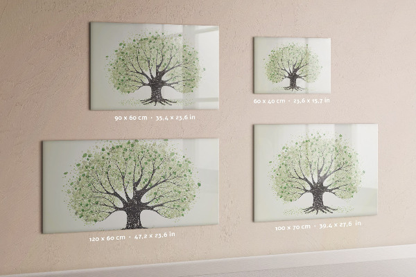 Pizarra magnética de pared con rotulador Árbol de los recuerdos con fotos personales
