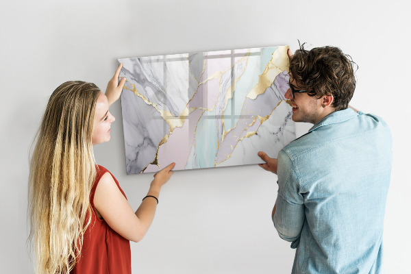 Pizarra magnética de pared con rotulador Tablero moderno para notas y fotos
