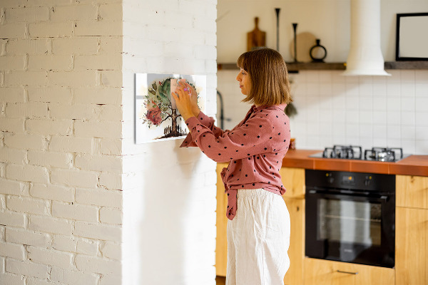 Pizarra magnética de pared con rotulador Árbol de los recuerdos con fotos personales