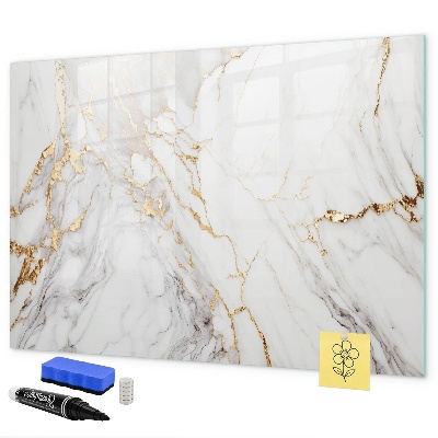 Pizarra magnética de pared con rotulador Tablero elegante para fotos y notas.