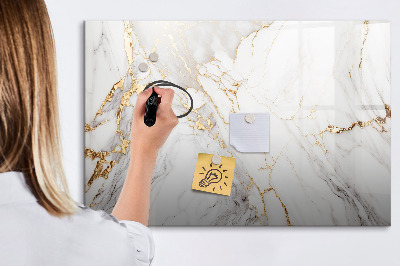 Pizarra magnética de pared con rotulador Tablero elegante para fotos y notas.