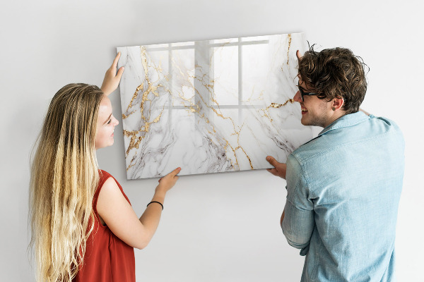 Pizarra magnética de pared con rotulador Tablero elegante para fotos y notas.