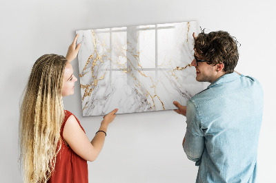 Pizarra magnética de pared con rotulador Tablero elegante para fotos y notas.