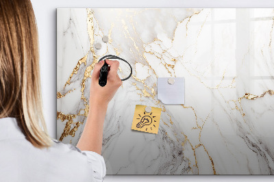 Pizarra magnética de pared con rotulador Tablero elegante para fotos y notas.