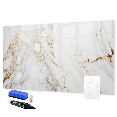 Pizarra magnética de pared con rotulador Tablero elegante para fotos y notas.