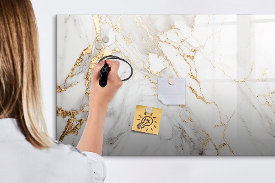 Pizarra magnética de pared con rotulador Tablero elegante para fotos y notas.