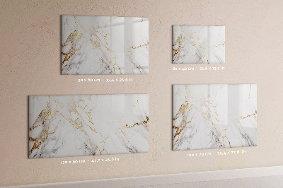 Pizarra magnética de pared con rotulador Tablero elegante para fotos y notas.