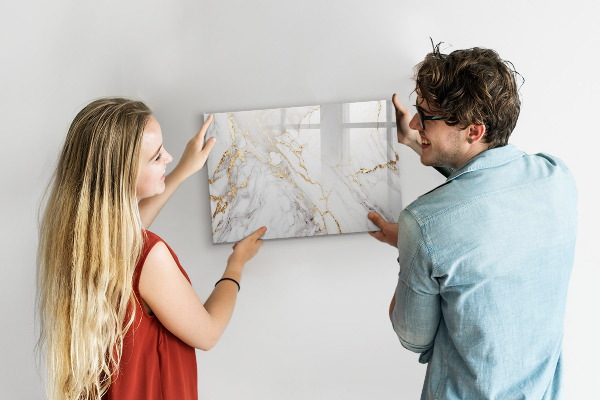 Pizarra magnética de pared con rotulador Tablero elegante para fotos y notas.