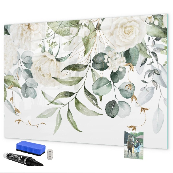 Pizarra magnética de pared con rotulador Tablero de fotos creativo