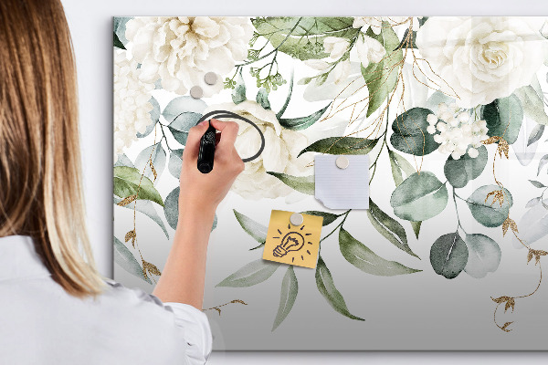 Pizarra magnética de pared con rotulador Tablero de fotos creativo