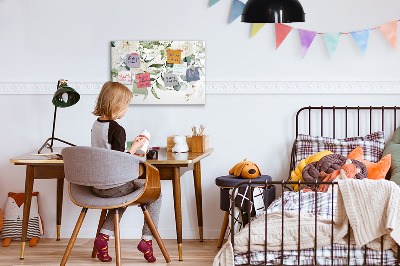 Pizarra magnética de pared con rotulador Tablero de fotos creativo