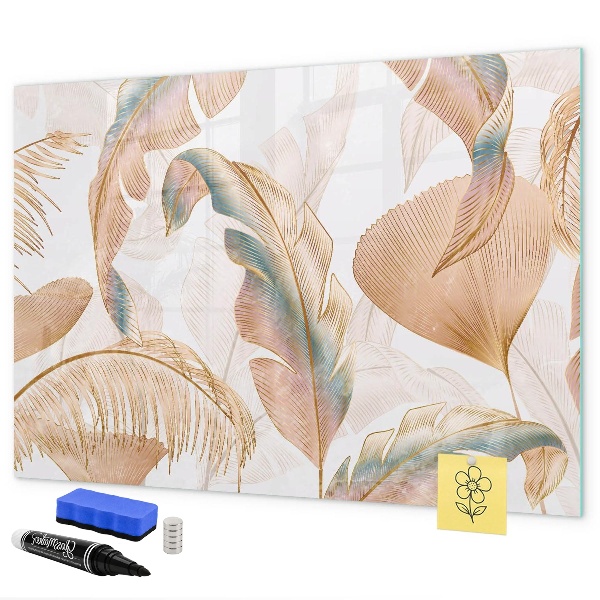 Pizarra magnética de pared con rotulador Tablero elegante para fotos y notas.
