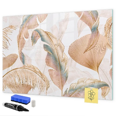 Pizarra magnética de pared con rotulador Tablero elegante para fotos y notas.