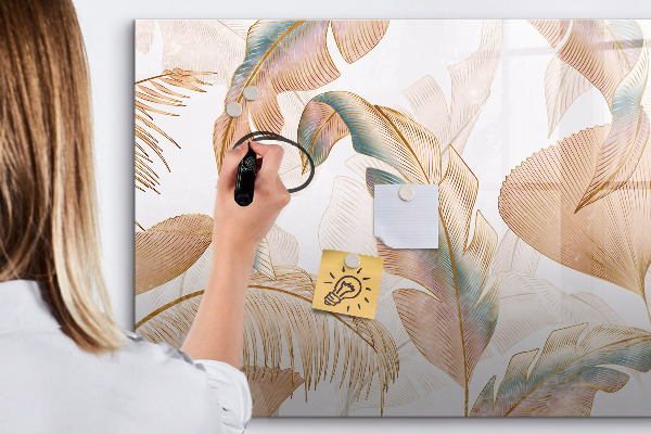 Pizarra magnética de pared con rotulador Tablero elegante para fotos y notas.
