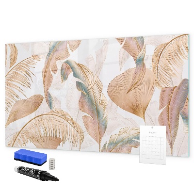 Pizarra magnética de pared con rotulador Tablero elegante para fotos y notas.