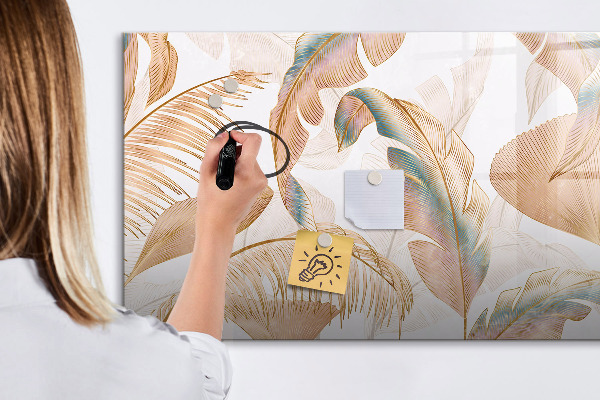 Pizarra magnética de pared con rotulador Tablero elegante para fotos y notas.
