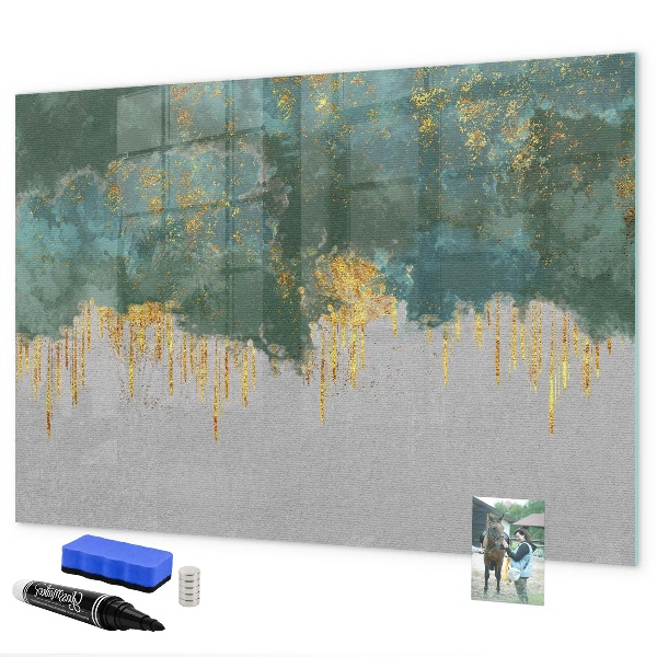 Pizarra magnética de pared con rotulador Tablero de exhibición de fotos creativo