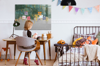 Pizarra magnética de pared con rotulador Tablero de exhibición de fotos creativo