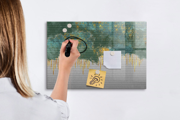 Pizarra magnética de pared con rotulador Tablero de exhibición de fotos creativo