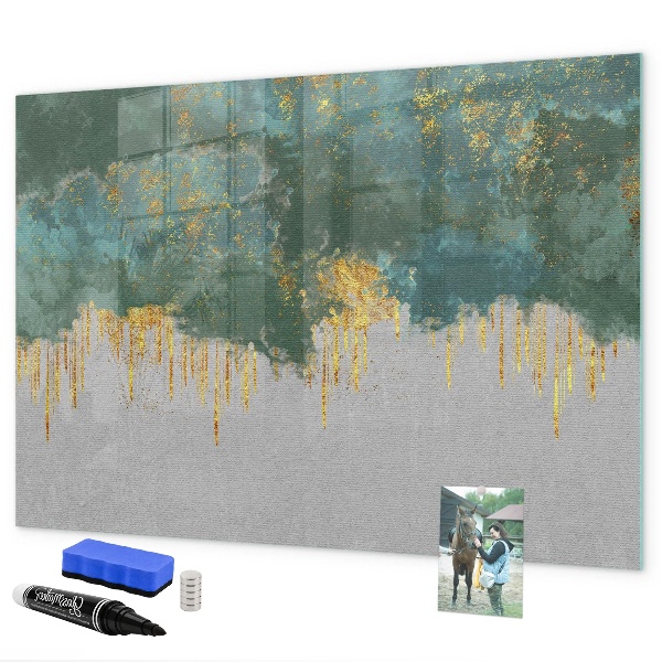 Pizarra magnética de pared con rotulador Tablero de exhibición de fotos creativo