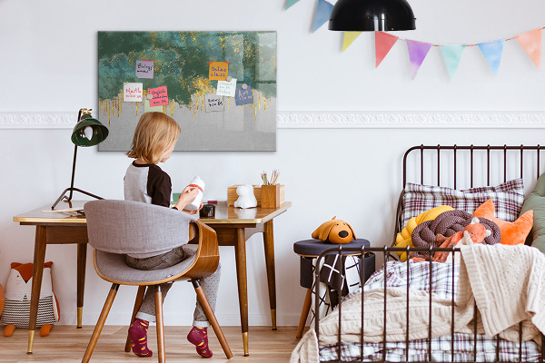Pizarra magnética de pared con rotulador Tablero de exhibición de fotos creativo