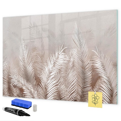 Pizarra borrable de cristal con imanes Tablero elegante para fotos y notas.