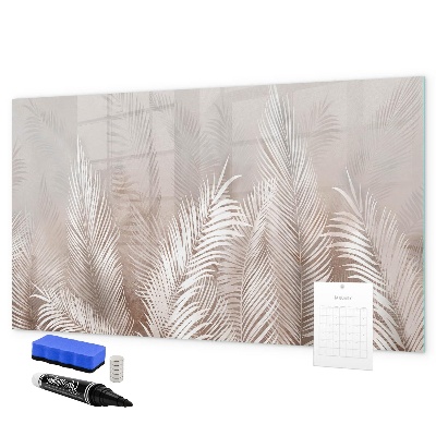 Pizarra borrable de cristal con imanes Tablero elegante para fotos y notas.