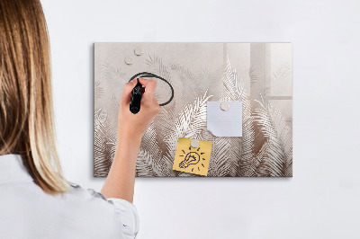 Pizarra borrable de cristal con imanes Tablero elegante para fotos y notas.
