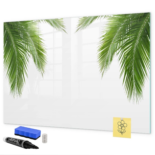 Pizarra magnética de pared con rotulador Tablero fotográfico con motivo de palmera