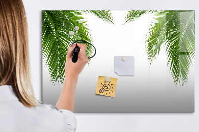 Pizarra magnética de pared con rotulador Tablero fotográfico con motivo de palmera