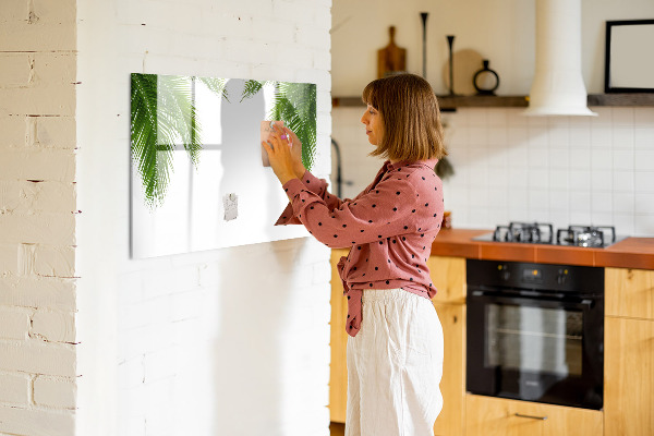 Pizarra magnética de pared con rotulador Tablero fotográfico con motivo de palmera