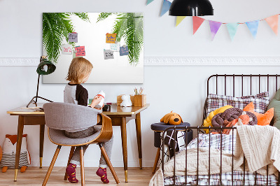 Pizarra magnética de pared con rotulador Tablero fotográfico con motivo de palmera