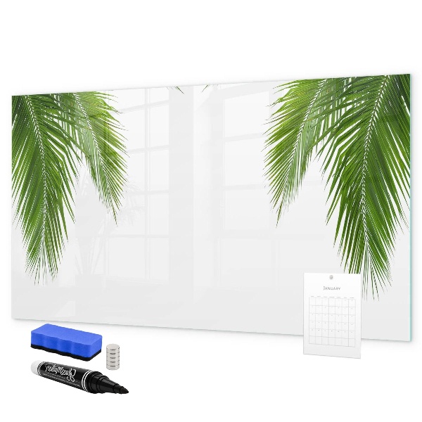 Pizarra magnética de pared con rotulador Tablero fotográfico con motivo de palmera