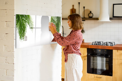 Pizarra magnética de pared con rotulador Tablero fotográfico con motivo de palmera