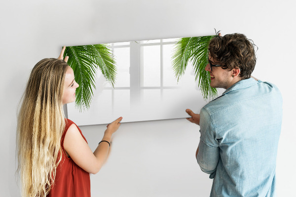 Pizarra magnética de pared con rotulador Tablero fotográfico con motivo de palmera