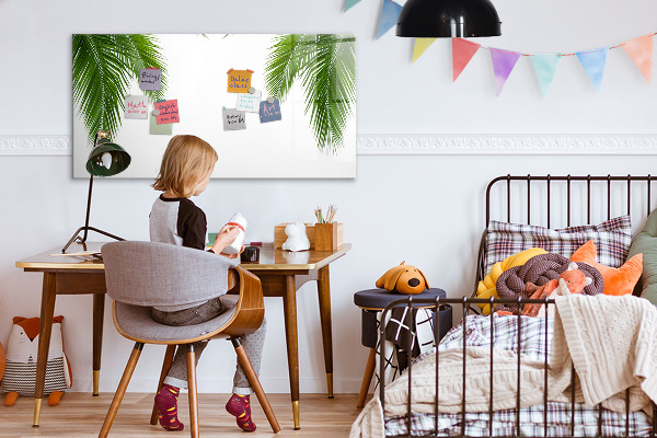 Pizarra magnética de pared con rotulador Tablero fotográfico con motivo de palmera