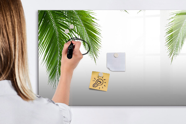 Pizarra magnética de pared con rotulador Tablero fotográfico con motivo de palmera