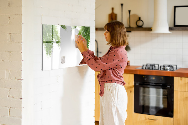 Pizarra magnética de pared con rotulador Tablero fotográfico con motivo de palmera