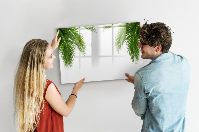 Pizarra magnética de pared con rotulador Tablero fotográfico con motivo de palmera