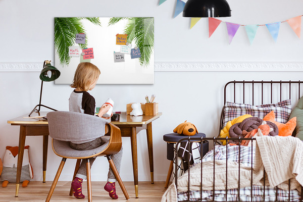 Pizarra magnética de pared con rotulador Tablero fotográfico con motivo de palmera
