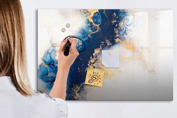 Pizarra magnética de pared con rotulador Tablero moderno para fotos y notas.