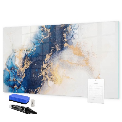 Pizarra magnética de pared con rotulador Tablero moderno para fotos y notas.