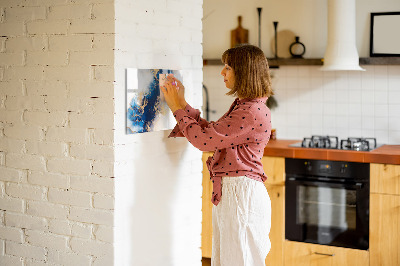 Pizarra magnética de pared con rotulador Tablero moderno para fotos y notas.
